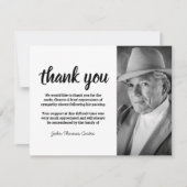 Foto Gedenkfeier Dankeschön Karte (Vorderseite)