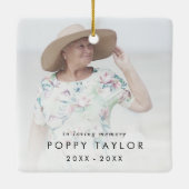 Foto-Gedenkfeier für die Liebe Keramikornament (Rückseite)