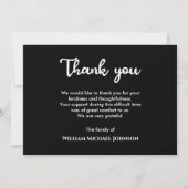 Foto-Gedenkfeier für immer Golf Dankeskarte (Rückseite)