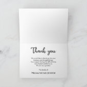 Foto-Gedenkfeier für immer Golf Dankeskarte (Innenseite)