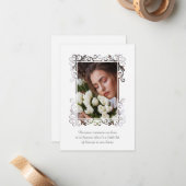 Foto-Gedenkfeier Love One Mitteilungskarte (Vorderseite/Rückseite Beispiel)