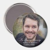 Foto-Gedenkfeier Magnet (Vorderseite/Rückseite)