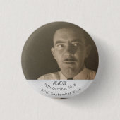 Foto-Gedenkfeier Monogramm Button (Vorderseite)