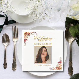 Foto-Gedenkfeier Serviette