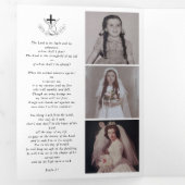 Foto-Gedenkfeier zur Beerdigung des Lebensprogramm Dreifach-gefaltete Programmkarte (Innen Erste Seite)