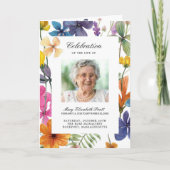 Foto-Gedenkfeier zur Beerdigung des Lebensprogramm Programm (Vorderseite)