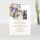 Foto-Gedenkfeier zur Beerdigung des Lebensprogramm Programm (Rückseite)