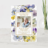 Foto-Gedenkfeier zur Beerdigung des Lebensprogramm Programm (Vorderseite)