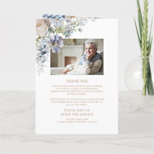 Foto-Gedenkfeier zur Beerdigung des Lebensprogramm Programm (Rückseite)