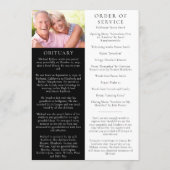 Foto-Gedenkfeier zur Beerdigung des Lebensprogramm Programm (Rückseite)