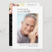 Foto-Gedenkfeier zur Beerdigung des Lebensprogramm Programm (Vorne/Hinten)