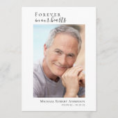 Foto-Gedenkfeier zur Beerdigung des Lebensprogramm Programm (Vorderseite)