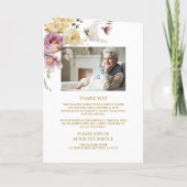 Foto-Gedenkfeier zur Beerdigung des Lebensprogramm Programm (Rückseite)