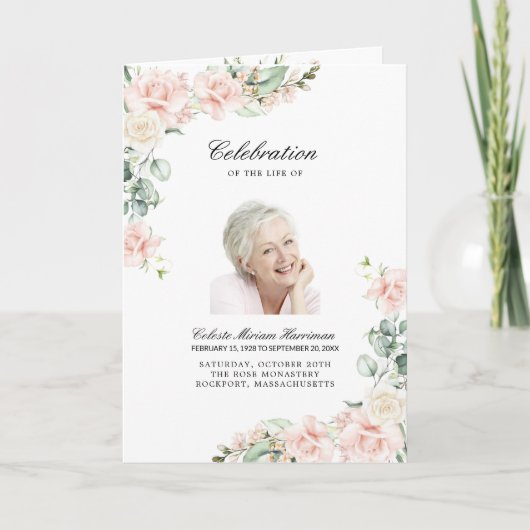 Foto-Gedenkfeier zur Beerdigung des Lebensprogramm Programm (Vorderseite)