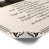 Foto-Gedenkgebet für Haustiere - Plakat (Ecke)