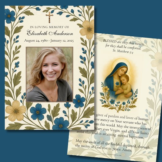 Foto-Gedenkgebet zur katholischen Beerdigung Ankündigung