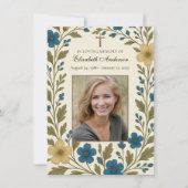 Foto-Gedenkgebet zur katholischen Beerdigung Ankündigung (Vorderseite)