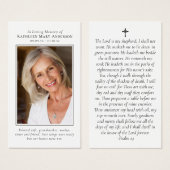 Foto-Gedenkkarte (Vorne & Hinten)