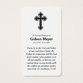 Foto-Gedenkkarte (Rückseite)