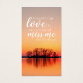 Foto-Gedenkkarte (Rückseite)