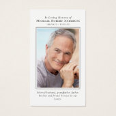 Foto-Gedenkkarte (Vorderseite)