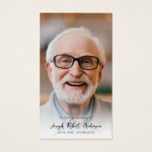 Foto-Gedenkkarte (Vorderseite)