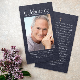 Foto-Gedenkkarte für Blauleder