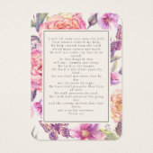 Foto-Gedenkkarte für die Blumenschmetterlinge (Rückseite)