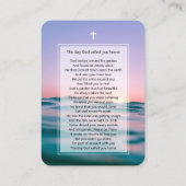 Foto-Gedenkkarte für Pastellfische Visitenkarte (Rückseite)