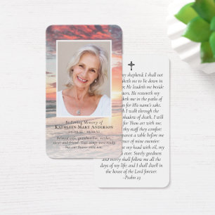 Foto-Gedenkkarte für Sunset