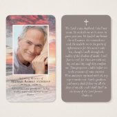 Foto-Gedenkkarte für Sunset (Vorne & Hinten)