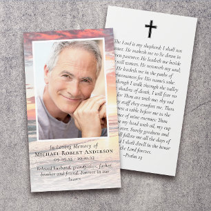 Foto-Gedenkkarte für Sunset