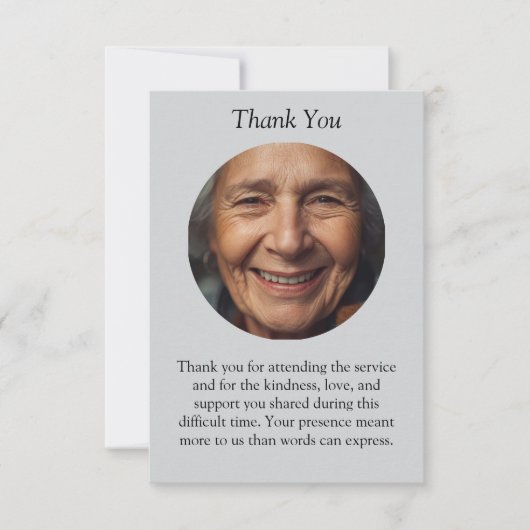 Foto-Gedenkkarte | Personalisierte Karte (Vorderseite)