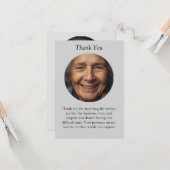 Foto-Gedenkkarte | Personalisierte Karte (Vorderseite/Rückseite Beispiel)