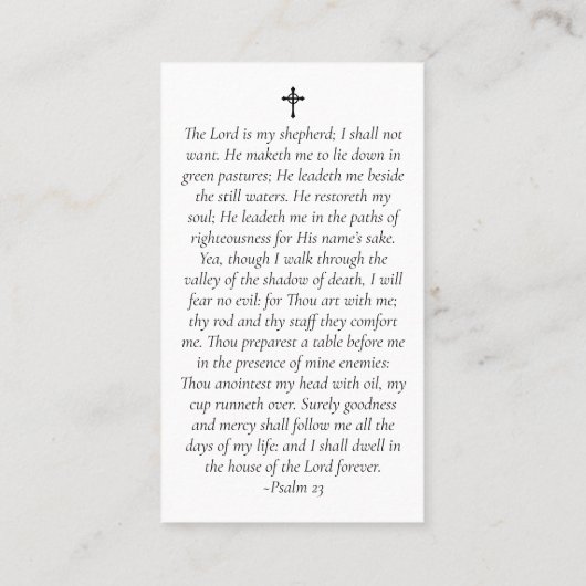 Foto-Gedenkkarte Telefonnummerkarte (Rückseite)