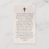 Foto-Gedenkkarte Telefonnummerkarte (Rückseite)