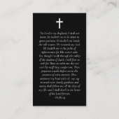 Foto-Gedenkkarte Telefonnummerkarte (Rückseite)