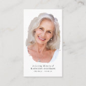 Foto-Gedenkkarte Telefonnummerkarte (Vorderseite)
