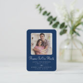 Foto-Gedenkkarte Visitenkarte (Stehend Vorderseite)