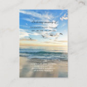 Foto-Gedenkkarte zum Thema Strand Visitenkarte (Vorderseite)