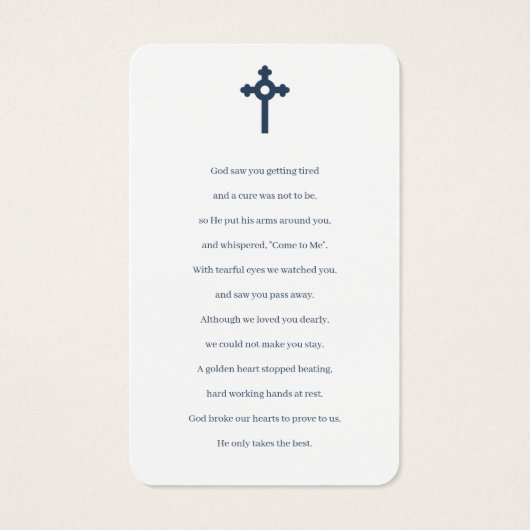 Foto-Gedenkkarten (Rückseite)