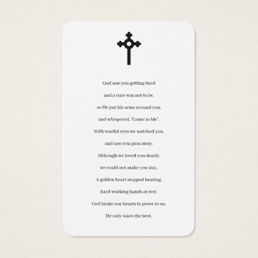 Foto-Gedenkkarten (Rückseite)