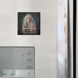 Foto-Gedenkmagnet 'Für immer in unseren Herzen' Magnet