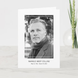 Foto-Gedenkprogramm für moderne Feiern Programm