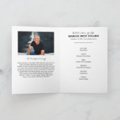 Foto-Gedenkprogramm für moderne Feiern Programm (Innenseite)