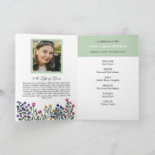 Foto-Gedenkprogramm für wild lebende Blume Programm (Innenseite)