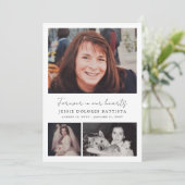 Foto-Gedenkprogramm zur Beerdigung von Beileid Einladung (Stehend Vorderseite)