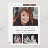 Foto-Gedenkprogramm zur Beerdigung von Beileid Einladung (Vorne/Hinten)