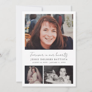 Foto-Gedenkprogramm zur Beerdigung von Beileid Einladung