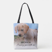 Foto-Gedenkstätte für Haustiere Familie 2 Tasche (Rückseite)